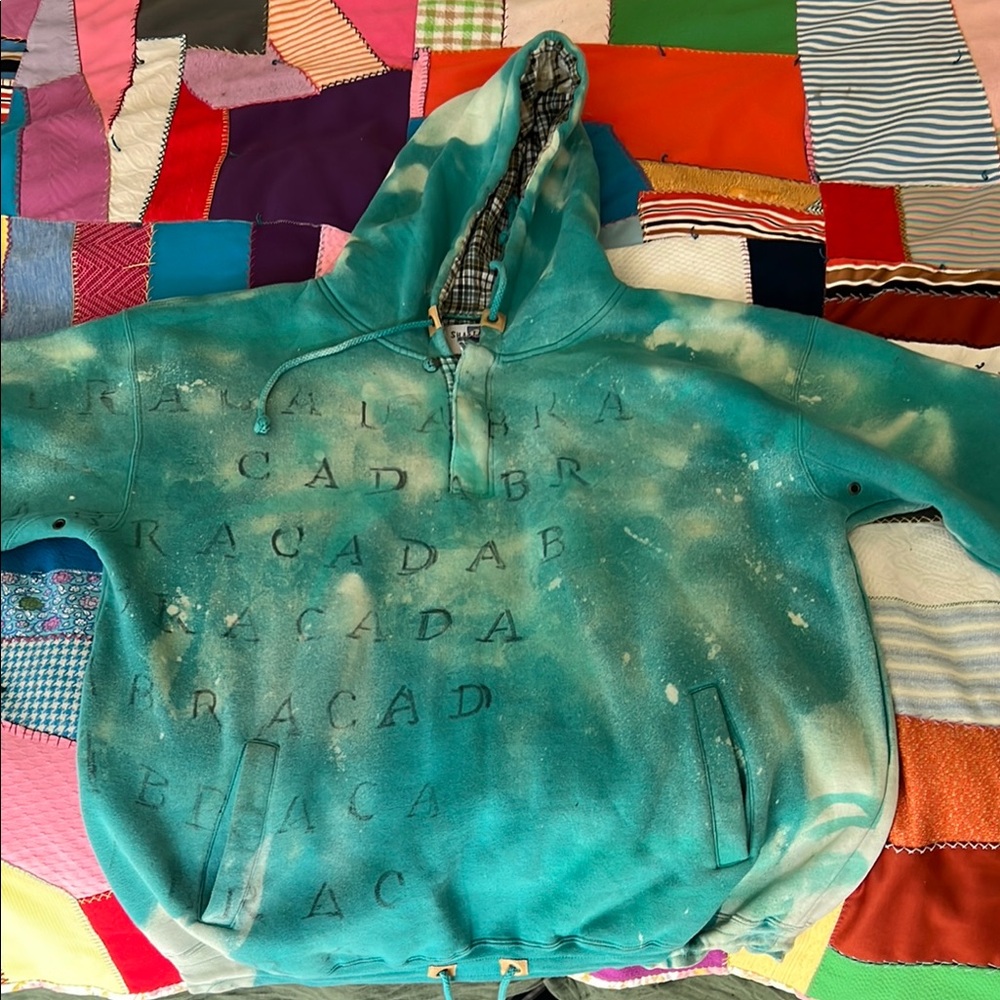 Teal Graphic Hoodie